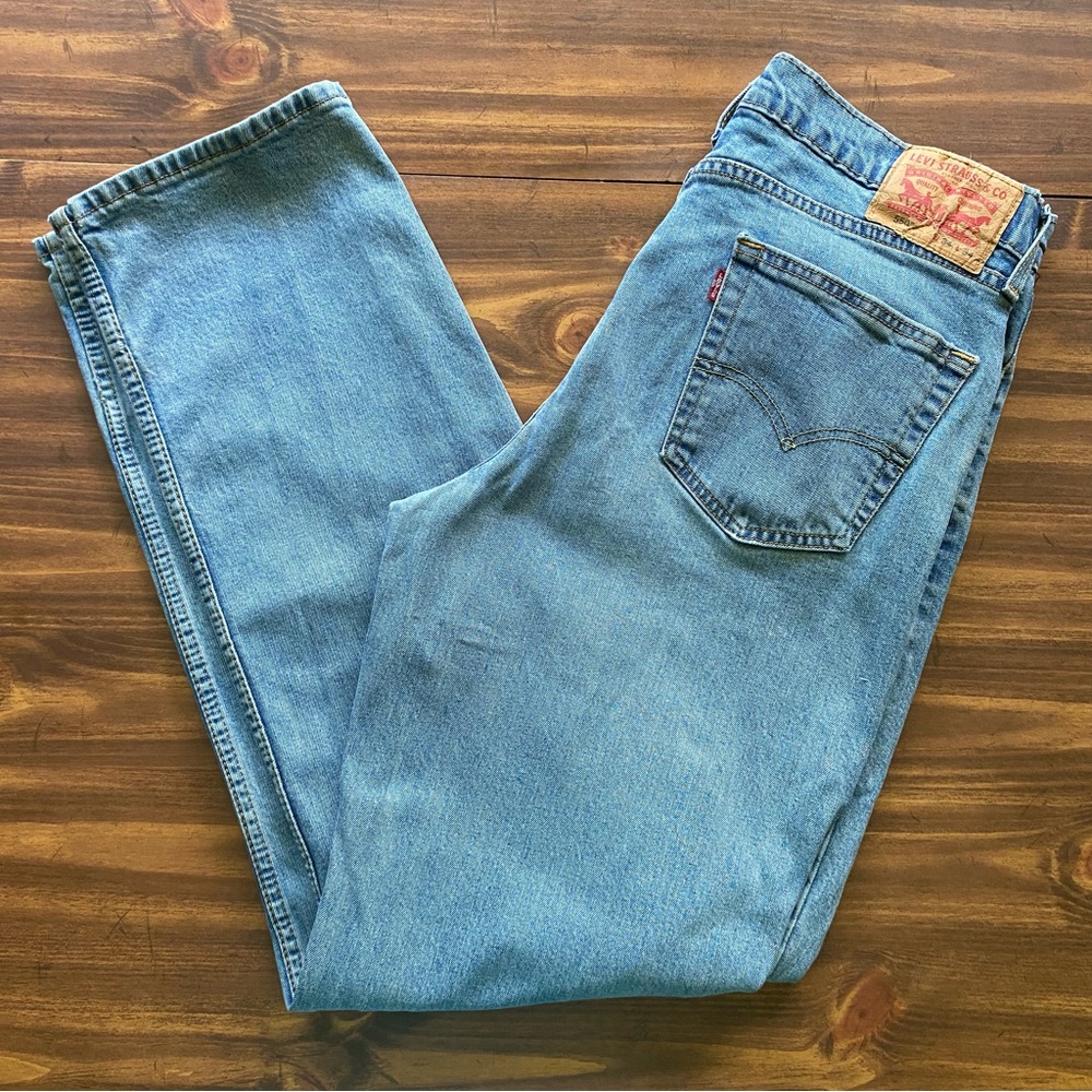 Vintage Levi's 550 Relaxed Fit Jeans Men's Size 34x34 Fits (34x33) Blue Denim